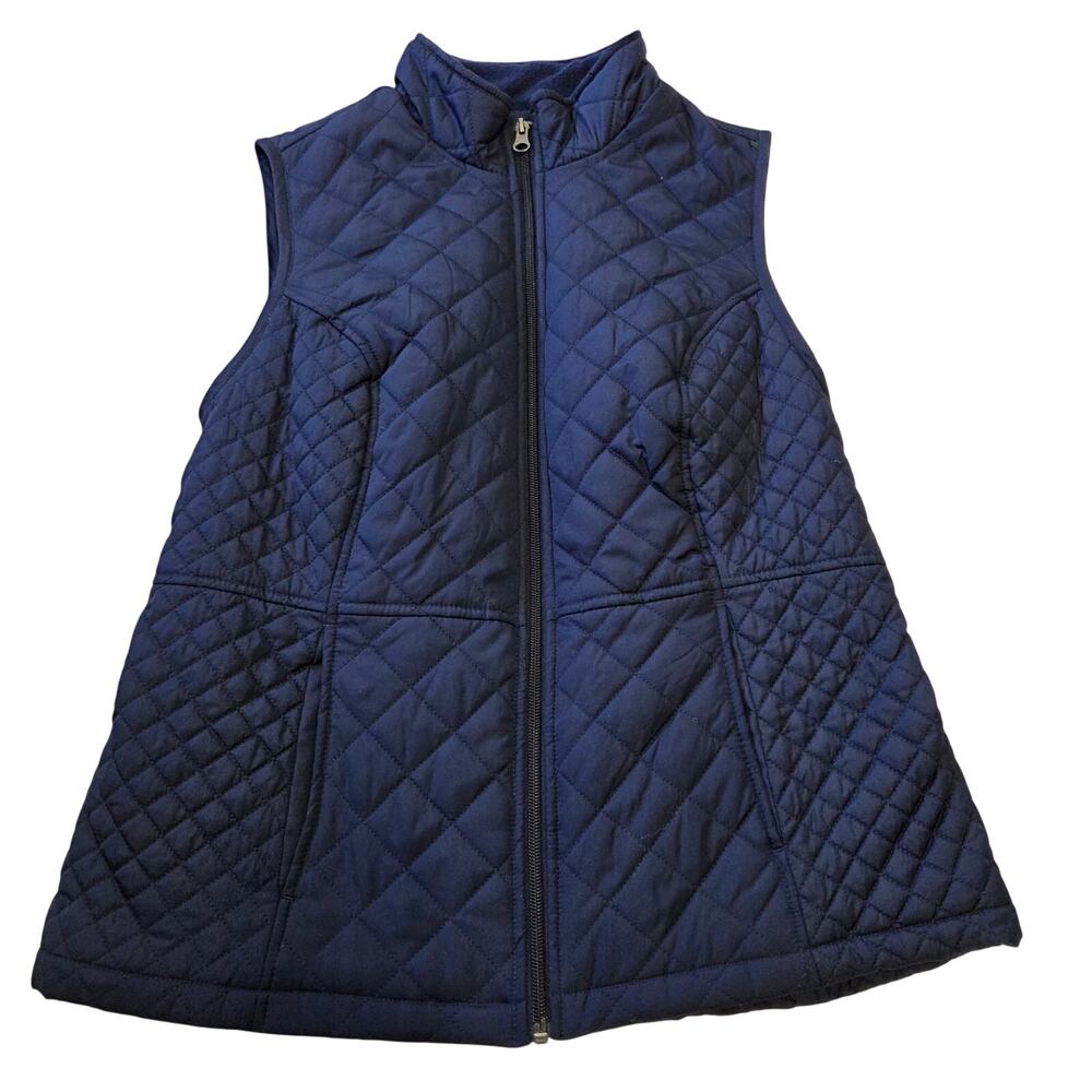 Croft & Barrow Dark Blue The Classic Quilted Vest Woman's Size Small NWT